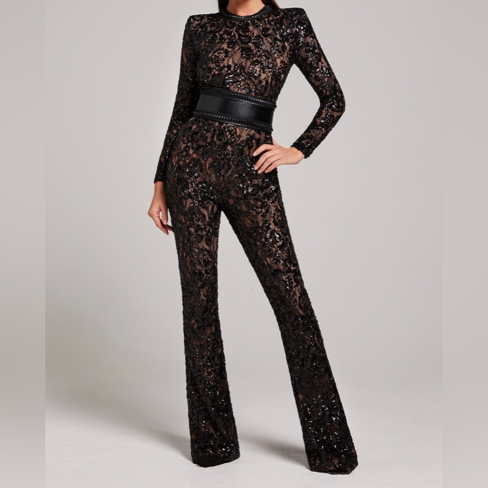 COPY - Nadine Merabi Bella Black Jumpsuit